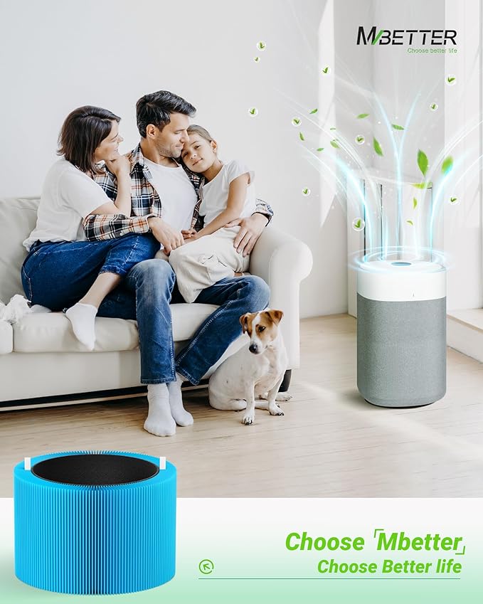 2 Pack Blue Pure 211i Max AllergenBlock Filter Compatible with Blue Pure 211i Max Air Puri-fier, Activated Carbon Filters