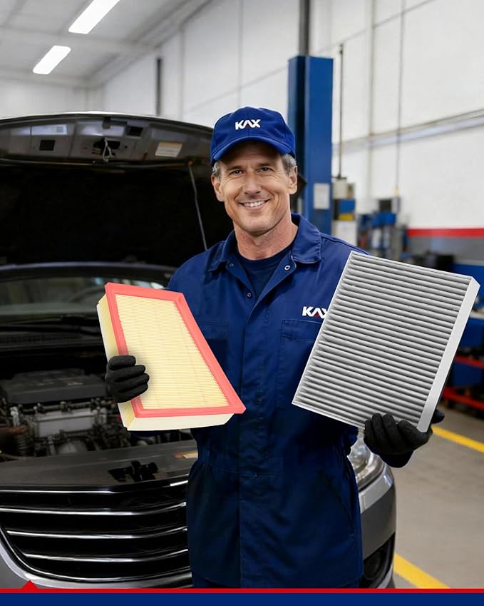 KAX Engine & Cabin Air Filter Kit, Replacement for Chevrolet Trailblazer 2021-2026, Trax 2024-2026, Buick Encore GX 2020-2026, Envista 2024-2026, Replace# CA12814 CF11966
