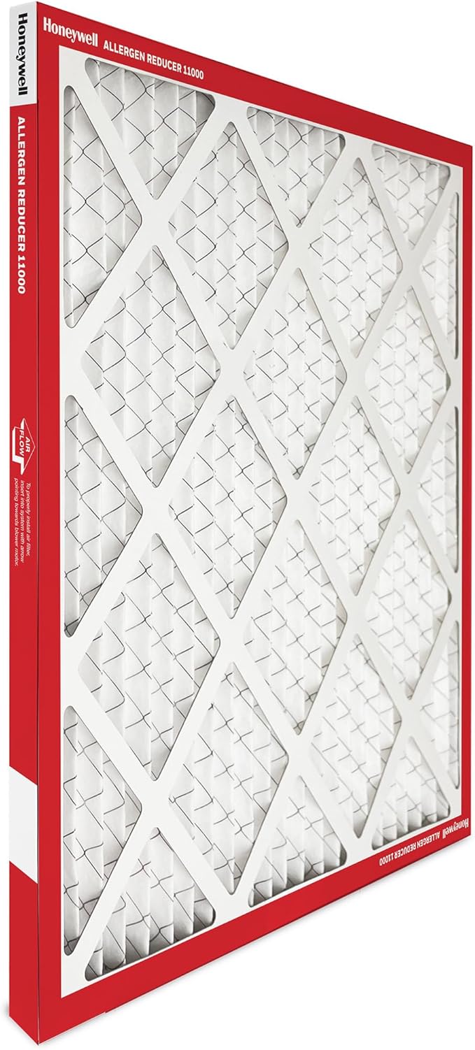 Honeywell 12x12x1 MERV 11 Allergen Reducer 11000 Electrostatic Pleated HVAC AC Furnace Air Filter (12-Pack) | Replacement Filter for Home Use | Made in USA