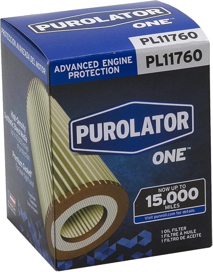 Purolator PL11760 PurolatorONE Advanced Engine Protection Cartridge Oil Filter Compatible With 2021-2024 Hyundai Elantra and 2022-2024 Hyundai Kona