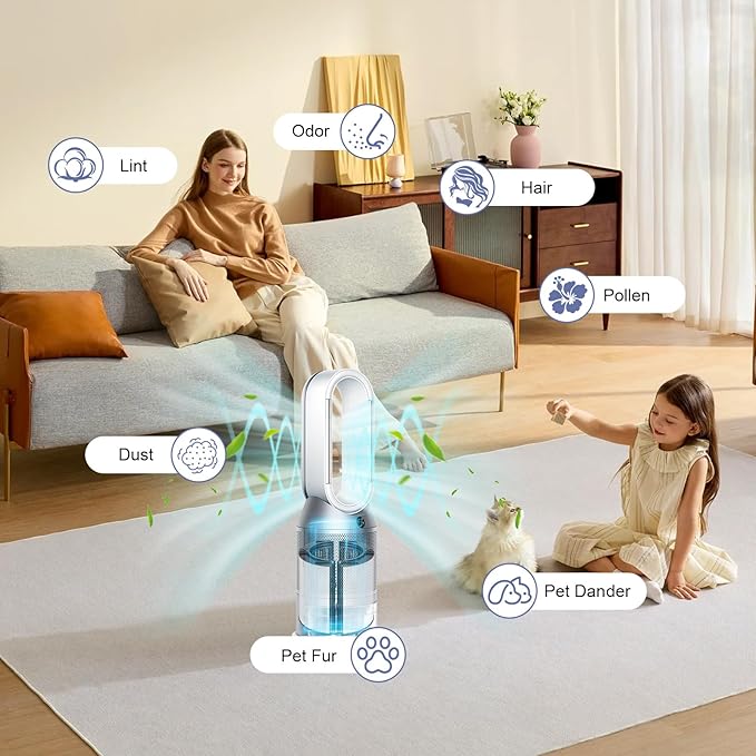 360ยฐ Combi Glass HEPA + Carbon Air Purifier Filter Compatible with Dyson HP04 TP07 TP06 HP06 TP04 TP7A PH02 PH01 PH03 PH04 PH3A HP09 TP09 HP07 HP10 TP10 HP4A HP7A DP04 Air Purifier, #965432-01
