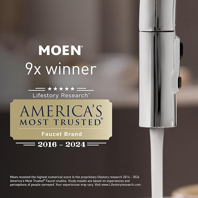 Moen Sip Chrome Traditional Drinking Water Beverage Faucet with Optional Filtration System, F7620