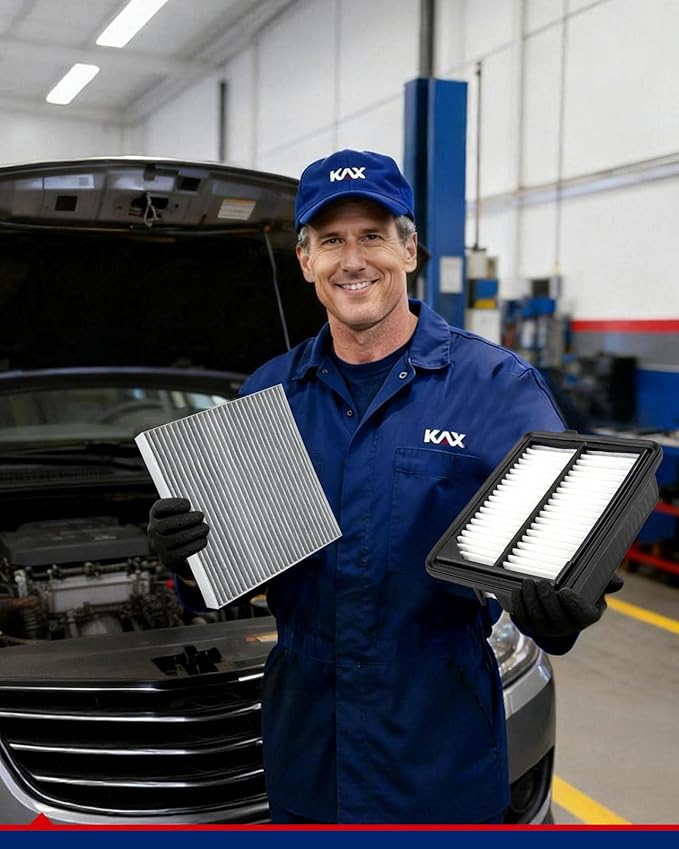 KAX Engine & Cabin Air Filter Kit, Replacement for Honda Accord 2014-2015, 2017-2022 2.0L, Replace# CA11399 CF10134