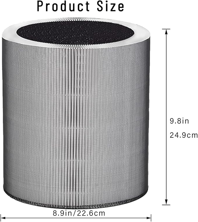 C610 Replacement Filter Z for Winix C610 Air Purifier, 3 in 1 HEPA Filter with Activated Carbon & Pre-Filter, Compare to Part # 1712-0121-00, Filters 99.99% of Dust, Pollen, and Pet Dander, 2-Pack