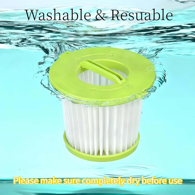 4 Pack HEPA Filters Replacement For Ryobi ONE+ 18V Handheld Vacuum Models PCL700 PCL704 PCL705 Series, Also Fit HART 20-Volt Hand Vacuum HPHV34 and More, Part # A32F05N A32HF00 HAHV33