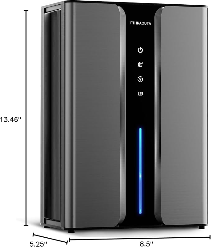 Home Dehumidifier with Drain Hose, (950 sq.ft) 95oz Quiet dehumidifier for Bathroom Bedroom, with Air Reusable Filter Indoor deshumidificador for Basement RV Closet