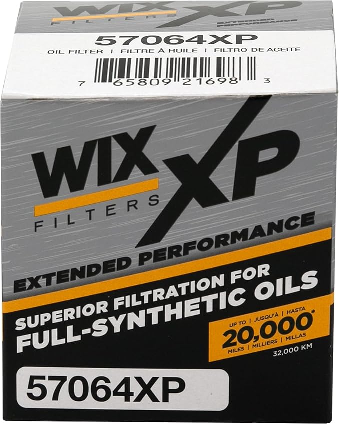 WIX 57064XP WIX XP Oil Filter Replacement, Built for Synthetic Oil - Compatible With Various Scion,Toyota, Lexus (08-15), Pontiac Vibe (09-10)
