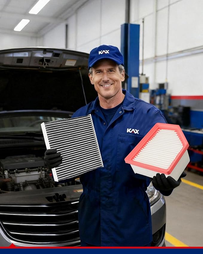 KAX Engine & Cabin Air Filter Kit, Replacement for Nissan Rogue 2022-2026, 2021 2.5L(only) Replace# CA12967 CF12312