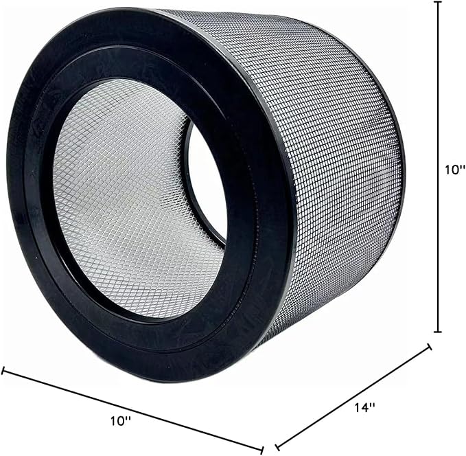 Replacement True HEPA Filter Kit Compatible with Honeywell 24000 50250-S, Kaz 50255 50255-HD H13 Activated carbon Pre-Filter Air Clean Dust VOCs(1HEPA + 2 Pre-Filter)