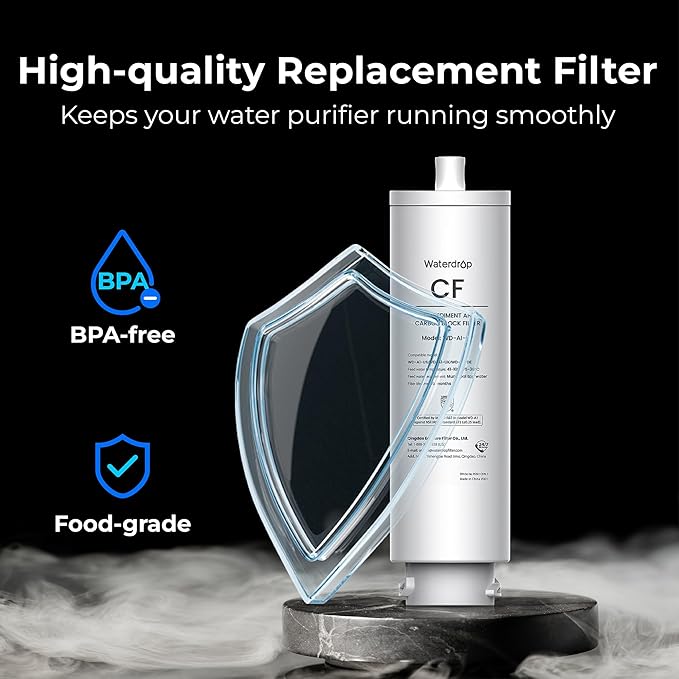 Waterdrop šš-šš
Filter, Replacement for Waterdrop šš Countertop Reverse Osmosis Hot and Cold water Dispenser, 6-month Lifetime