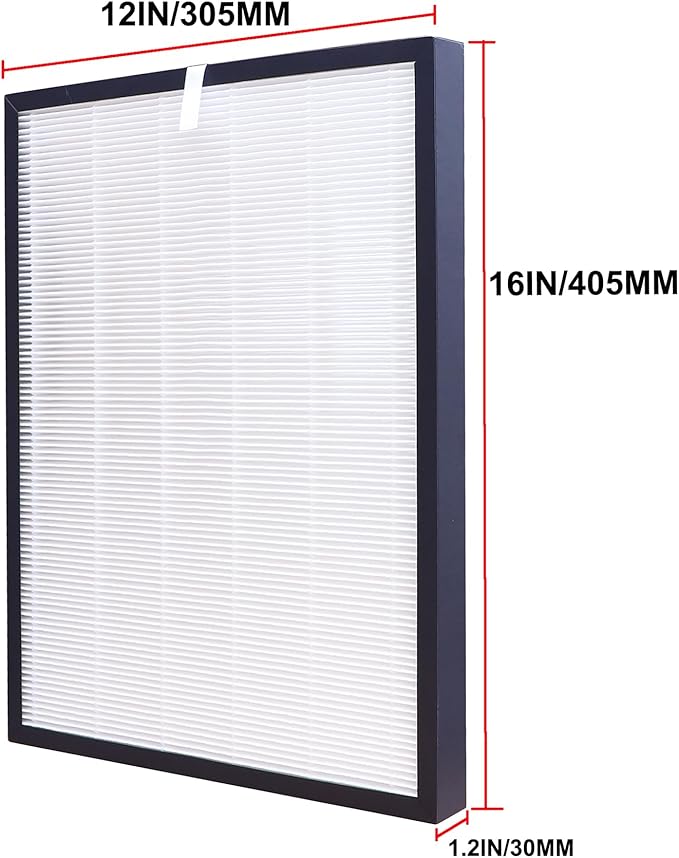 HR950 air purifier HEPA Filter replacement compatible with Winix ZERO/J,Models HR950/HR1000,Activated Carbon Filter Compare to Part # 117130 405 * 305 * 30mm/405 * 305 * 10mm