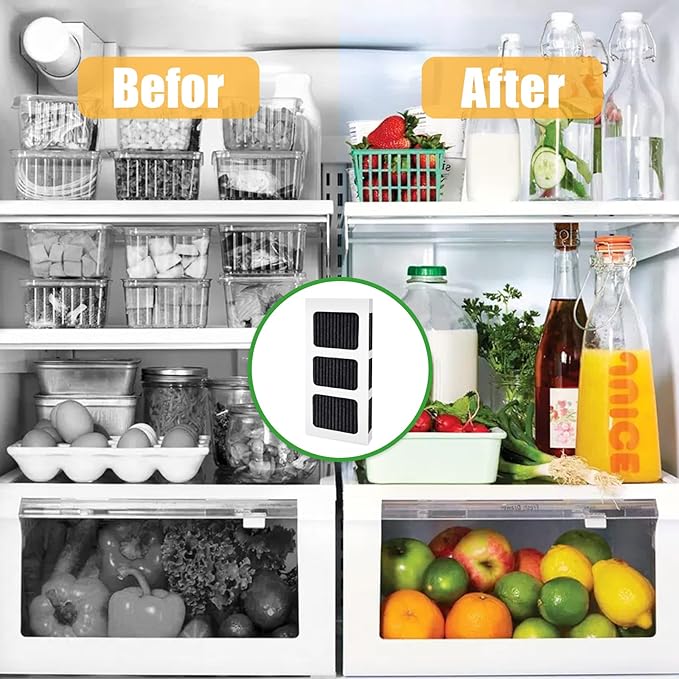 8 Pack Refrigerator Air Filter Replacement, Compatible with Frigidaire PAULTRA2, Pure Air Ultra 2, Electrolux 242047805, 5303918847