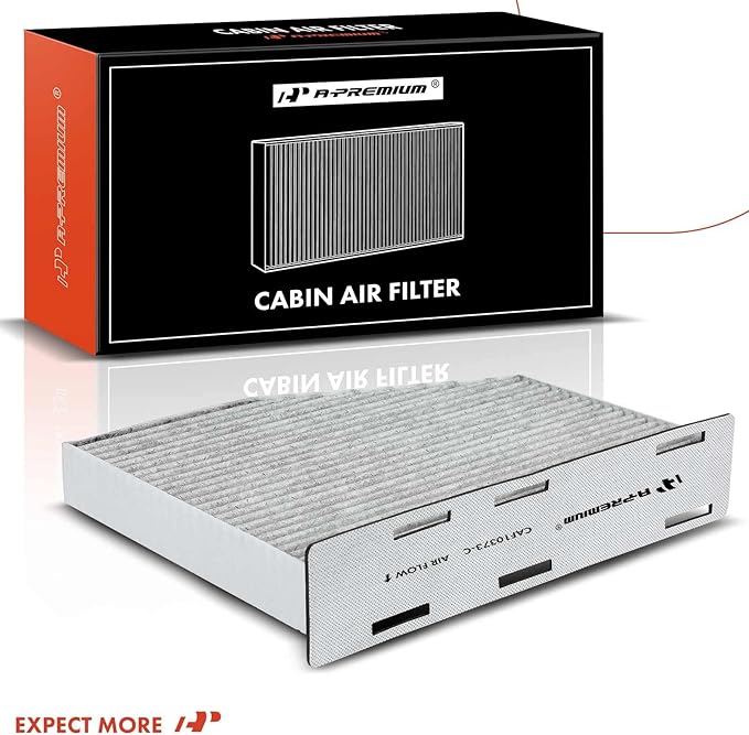 A-Premium Cabin Air Filter with Activated Carbon Compatible with Volkswagen Jetta, Passat, Golf, Tiguan, Beetle, CC, Eos, GTI, Rabbit & Audi A3 Quattro, Q3 Quattro, TT Quattro