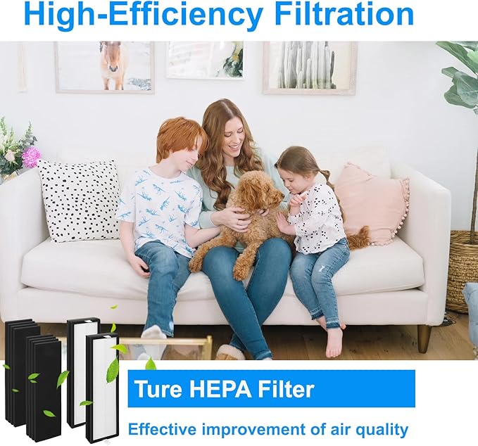 2+8 Set HFD300 Filter Replacement-Compatible with Honeywell Air Genius 3,4,5,6 Series Air Cleaner Purifier,Part#HFD300,HFD310,HFD360,HFD314,HFD323CV1,HFD320 Replacement Filter.