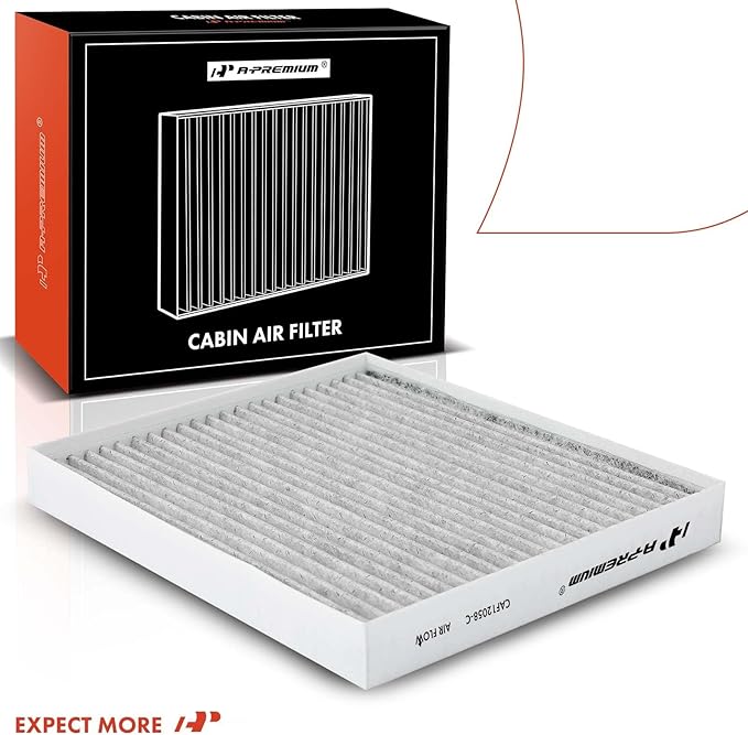 A-Premium Cabin Air Filter with Activated Carbon Compatible with Hyundai Elantra 2017-2020, Accent 2018-2022, Elantra GT 2018-2020 & Kia Forte 2019-2023, Forte5, Rio 2018-2023 - Replace# 97133-F2000
