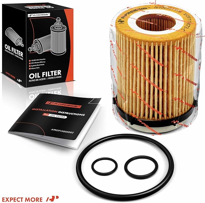 A-Premium 10K Miles Protection Oil Filter Compatible with Mercedes-Benz C300, C350e, E300, E350, Sprinter 1500, Sprinter 2500, GLA250, GLB250, GLC300, GLC350e, GLE350, CLA250 & Infiniti & Freightliner