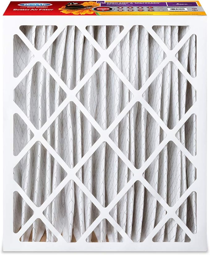 BestAir A201-SGM-BOX-11R A201-SGM-BOX11R Air Cleaning Furnace Filter with Cardboard Frame, MERV 11, for Aprilaire/SpaceGard 2200, 2250 (201) & Lennox PMAC-20C 24", 20" x 25" x 6", Single Pack