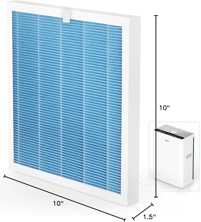 VEWIOR Official Replacement Filter True HEPA Replacement Filter, Compatible VEWIOR A3N Air Purifier, H13 True HEPA Filter for Air Cleaner, Pet Filter 1PCS