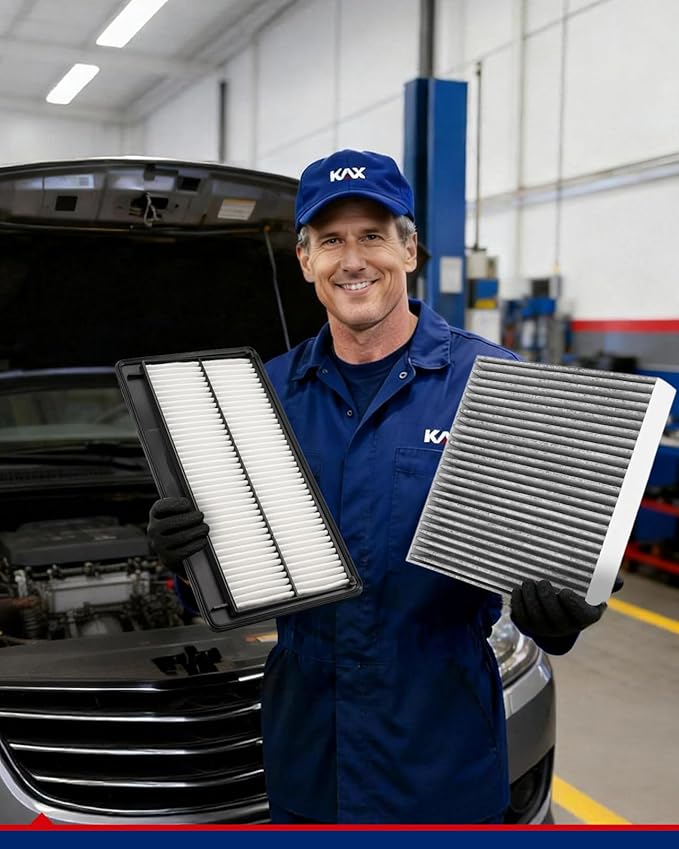 KAX Engine & Cabin Air Filter Kit, Replacement for Honda Pilot 2023-2025, Acura MDX 2022-2026 3.5L, Replace# CA12934 CF11182