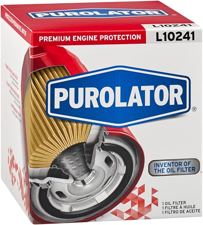 Purolator L10241 Premium Engine Protection Spin On Oil Filter Compatible With Ford Escape, Fusion, Focus, Edge, Explorer, Ranger, Fiesta, Toyota Tacoma, 4Runner, Tundra and Sienna