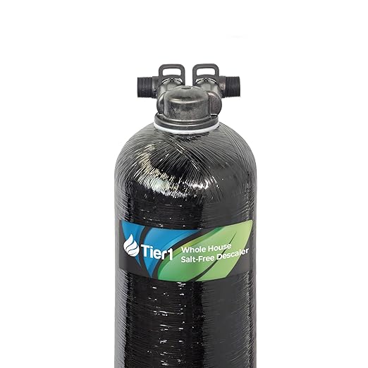 Tier1 Water Softener Alternative | Salt-Free Water Conditioner | TAC Scale Prevention | 600,000 Gallon Capacity, 5-6 Year Life | Whole House Water Filtration System