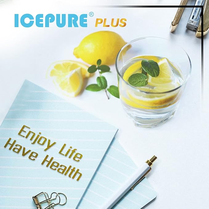 ICEPURE PLUS RWF5200B NSF/ANSI 53 Replacement for XWF (πππ πππ
π), WR17X30702, Applicable models starting with GBE21 GDE21 GDE25 GFE24 GFE26 GNE21 GNE25 GNE27 Refrigerator Water Filter, 2PACK