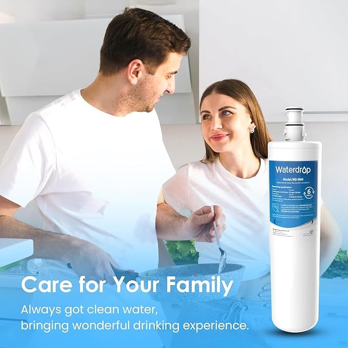 Waterdrop 3US-MAX-F01 Replacement Filter, Replacement for Filtrete® 3US-PF01, 3US-PS01, Maximum 3US-MAX-S01, Aqua-Pure C-Cyst-FF, Manitowoc K-00337, K-00338, NSF/ANSI 42 Certified, Pack of 2