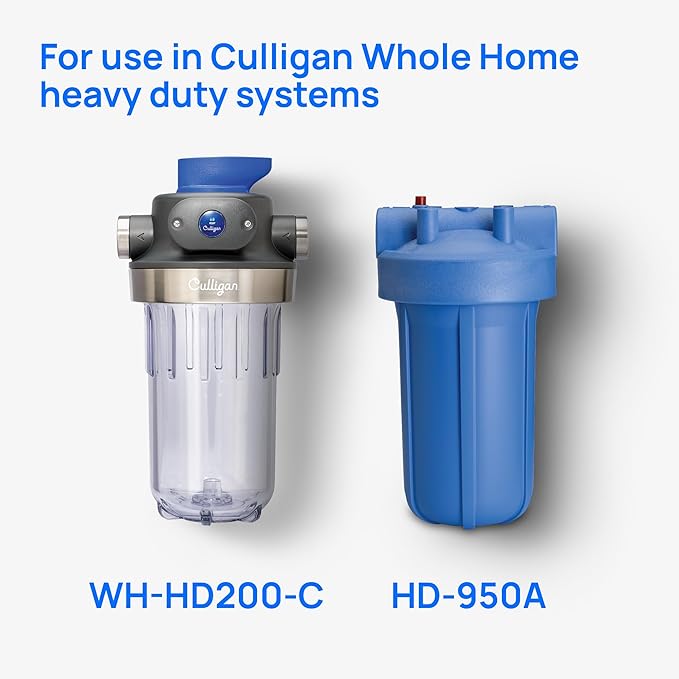 Culligan RFC-BBSA 25 Micron Whole House Water Filter for Sediment, 10" x 4.5" Compatible Replacement for FXHTC, W50PEHD, GXWH40L, GXWH35F, GNWH38S, WFHD13001 (Pack of 2)