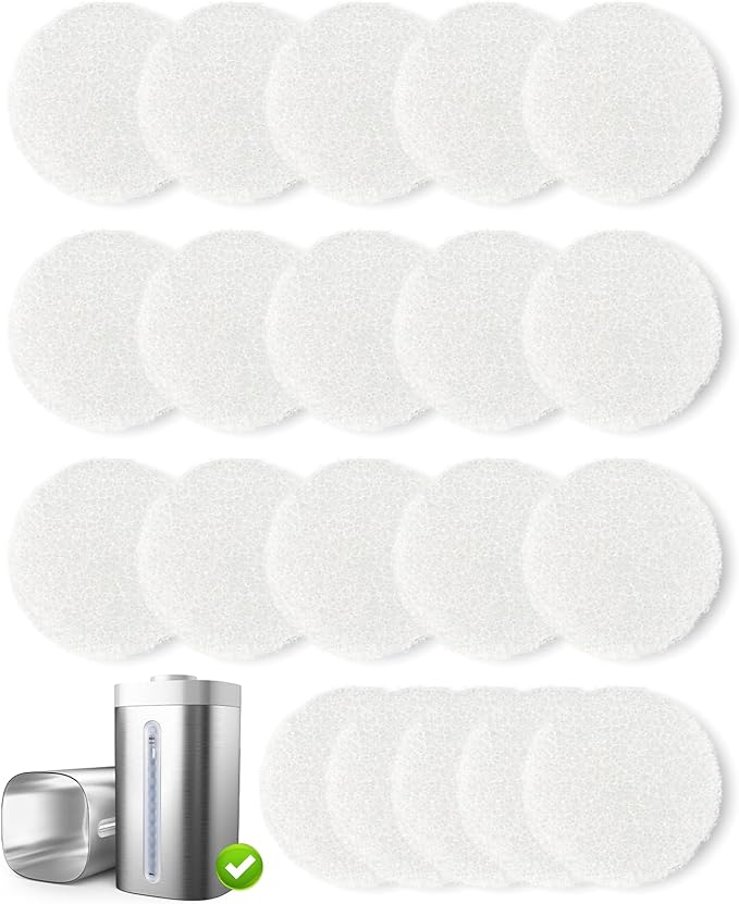 Humidifier filter cotton pack of 20 pieces,For ASIN B0D66BM86M/B0F1F668XN,For Model QZ3.5 Stainless Steel Humidifier