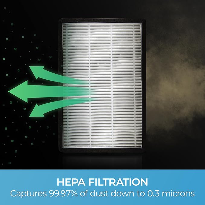 Kenmore 53295 EF-1 HEPA Media Vacuum Cleaner Exhaust Air Filter for Upright and Canister Vacuums,White