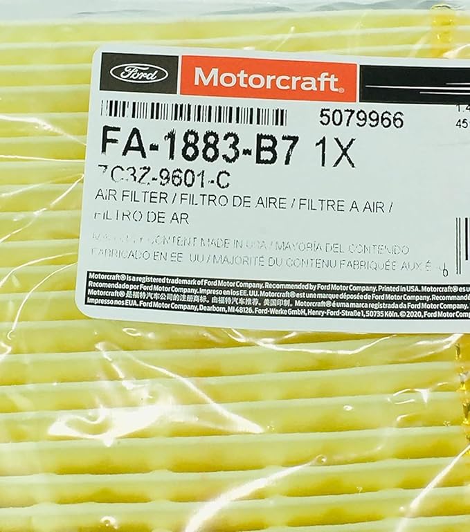 Motorcraft - OEM FA-1883-B7 Ford 7C3Z9601A Genuine Air Filter, 1 Filter