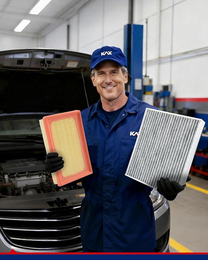 KAX Engine & Cabin Air Filter Kit, Replacement for Toyota Prius C 2012-2019, Prius 2016, Replace# CA11426 CF10285