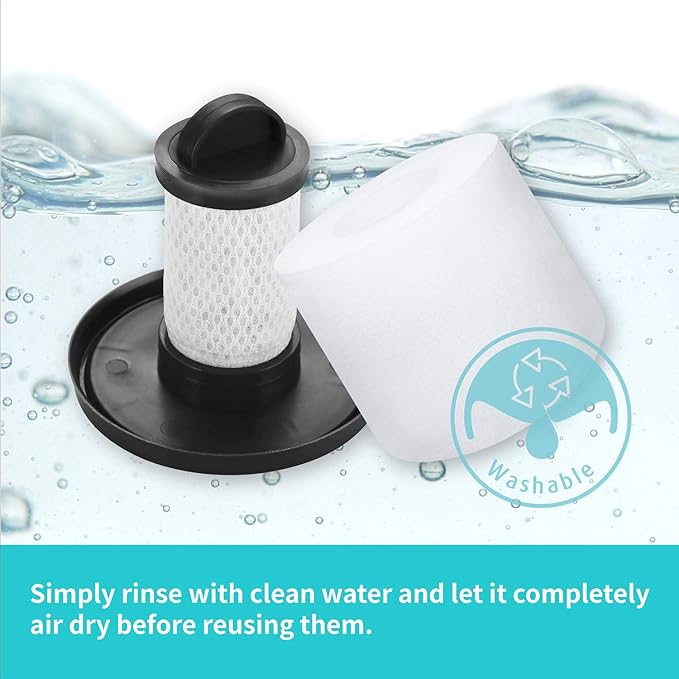 Leemone Replacement Parts for Shark LZ600 LZ601 LZ602 LZ602C APEX UpLight Lift-Away DuoClean Vacuum Cleaner, 2 Post Hepa & 2 Pre-Motor Filters, 4 Foam Filters, 1 Soft Brush Roll