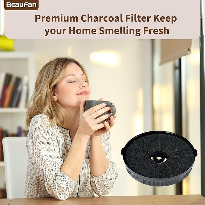 2 Pack Carbon Filters CFK3-TM Compatible with COSMO COS-5U30 30 in Delta Collection Ducted Under Cabinet Range Hood