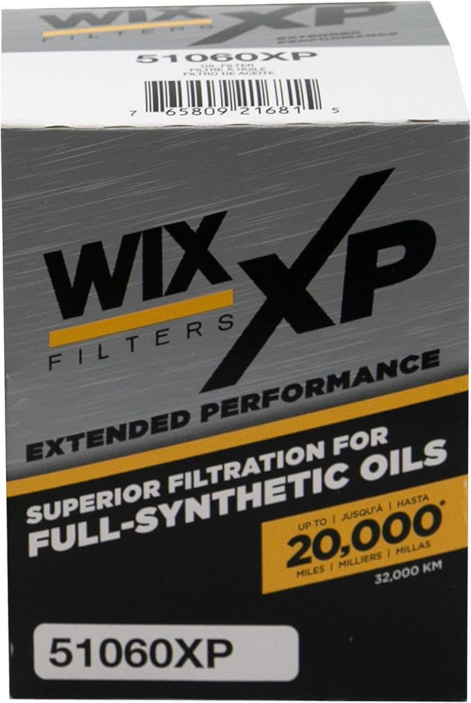 WIX 51060XP WIX XP Oil Filter Replacement, Built for Synthetic Oil - Compatible With Chevrolet/GMC Trucks (63-05), Hummer (93-06)