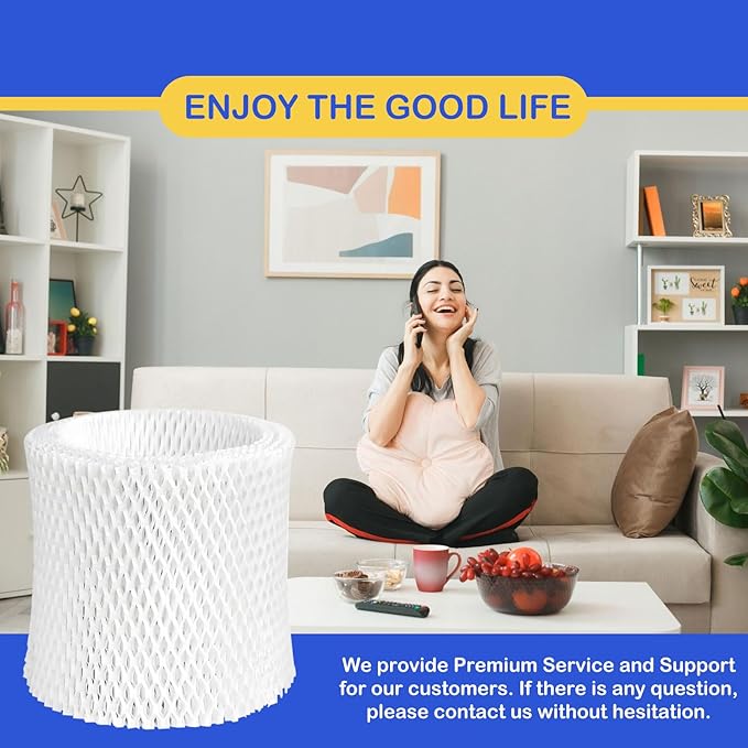 Humidifier Wicking Replacement Filter Compatible with Canopy Bedside and Nursery Humidifier, Wood Pulp & Paper Filter, 5 Pack