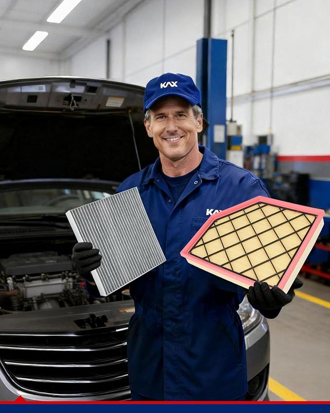 KAX Engine & Cabin Air Filter Kit, Replacement for Honda Odyssey 2011-2017, Replace# CA11042 CF10134