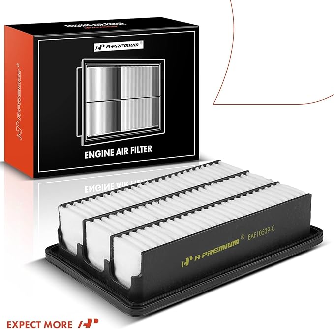 A-Premium Engine Air Filter Compatible with Hyundai Santa Fe 2007 2008 2009, Replace# 61949191