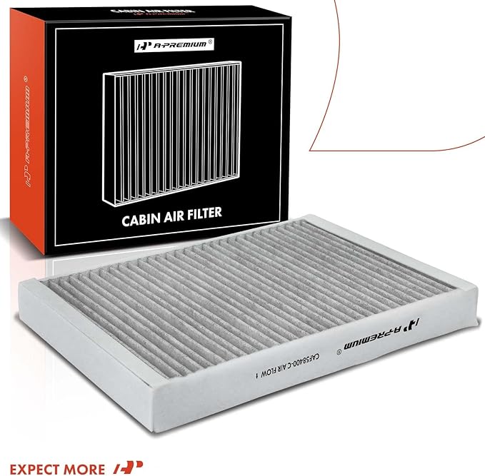 A-Premium Cabin Air Filter with Activated Carbon Compatible with Volvo XC60, XC90, S60, S80, V60, V70, XC70, V60 Cross Country & Land Rover Range Rover Evoque, Discovery Sport, LR2 & Jaguar E-Pace