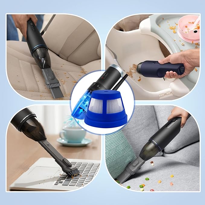 2 Pcs HEPA Filter Accessories for Eufy HomeVac H11 and H11 Pure & H20 Cordless Handheld Vacuum Cleaner