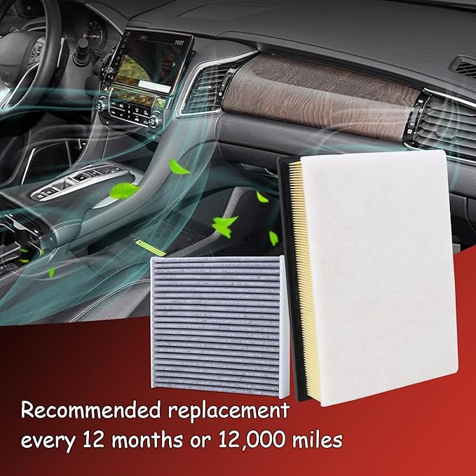 CA10835 Engine Air Filter and CF10285 Cabin Air Filter kit Compatible with 2010-2023 Lexus GX460 4.6L 2010-2024 Toyota 4Runner Replaces 17801-38050 87139-YZZ16