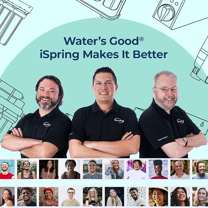 iSpring F3WGB31BPFKS Whole House Water Filter Replacement Pack, SGS-Tested Remove up to 99% PFAS, Also Target Heavy Metals, Sediments, Chlorine, Up to 12 Months, 4.5” x 10”, Fits WGB31B-PFKS