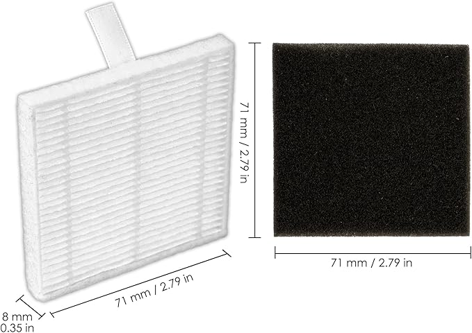 (6 Pack) T20+ HEPA Filters and Foam Filters Compatible With Airrobo T20+ Robot Vacuum Cleaner, Filters Accessories Kit, Filter Kit, Replacement Parts