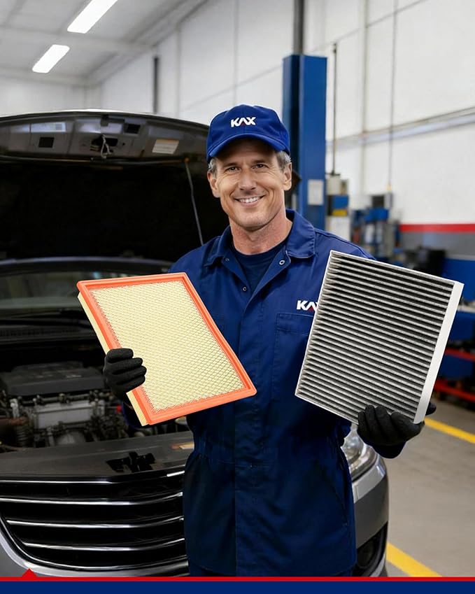 KAX Engine & Cabin Air Filter Kit, Replacement for Nissan Frontier 2022-2026, Replace# CA7440 CF10743