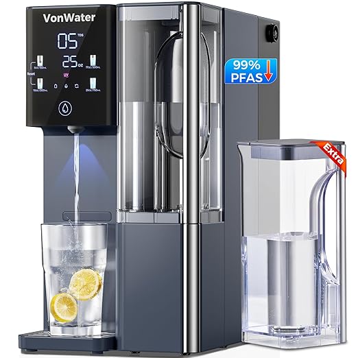 CT910WP Pure Water Pitcher 1.2L/40.6oz, for CT910 CT910H Countertop RO System (Blue)