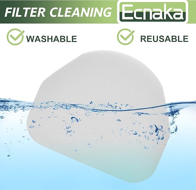 3 Pack Foam & Felt Filters Kit Replacement for Shark Navigator NV100, NV100C,NV100 26, NV105, NV105 26, NV106, UV300,NV450,NV480,NV481,NV482 Upright Vacuum Cleaner, Replace Part # XFF450 & XFL100