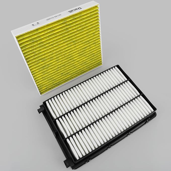 Engine & Cabin Air Filter set for Hyundai Tucson 2016-2021, for Kia Sportage 2017-2022, Replace 28113D3300, 97133D1000, WA10335, CA12065