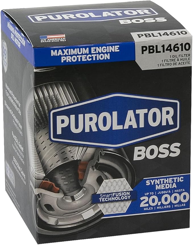 Purolator PBL14610 PurolatorBOSS Maximum Engine Protection Spin On Oil Filter Compatible With Honda CR-V, Accord, Civic, Pilot, Odyssey, HR-V, Fit, Nissan Frontier, TITAN, Xterra, Acura MDX and RDX