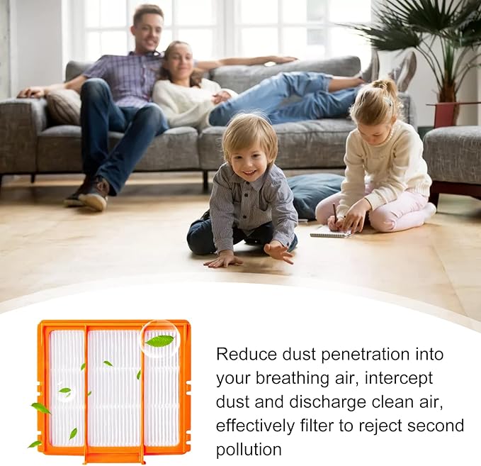 6Pcs HEPA Filters Replacement Robot Vacuum Cleaner Filters Compatible with Shark AI AV2501S AV2501AE RV2502AE RV2520AOUS AV2510AOUS