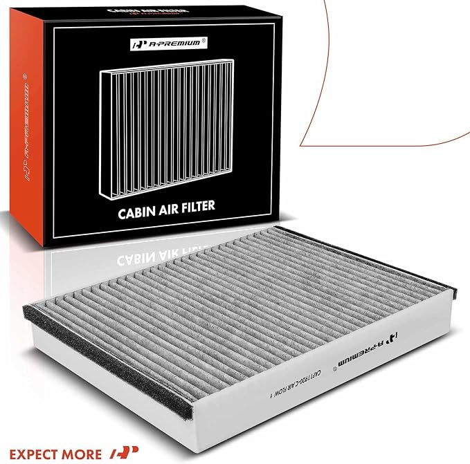 A-Premium Cabin Air Filter with Activated Carbon Compatible with Ford Escape 2013-2019, Focus 2012-2018, Transit Connect 2014-2022, C-Max 2013-2018, GT 2017-2022 & Lincoln MKC 2015-2019